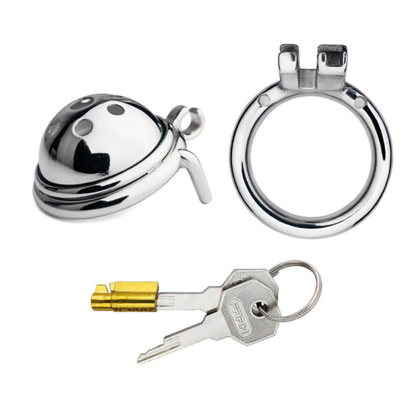 Hemisphere Tiny Chastity Cage with Detachable Metal Catheter — image 5 Hemisphere Tiny Chastity Cage with Detachable Metal Catheter — product image 5