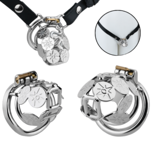 Stainless Steel Snake Guard Locking Chastity Cage (Short / Long) — product image 1