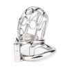 Stainless Steel PA Chastity Cage with Adjustable Strap — product image 3