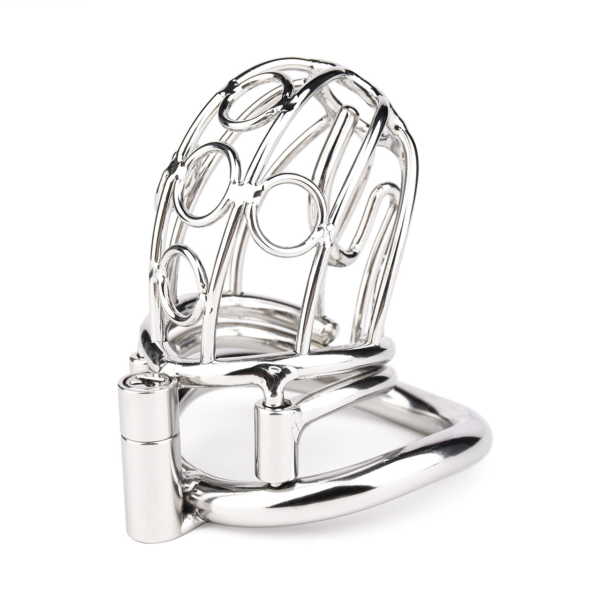 Stainless Steel PA Chastity Cage with Adjustable Strap — product image 3