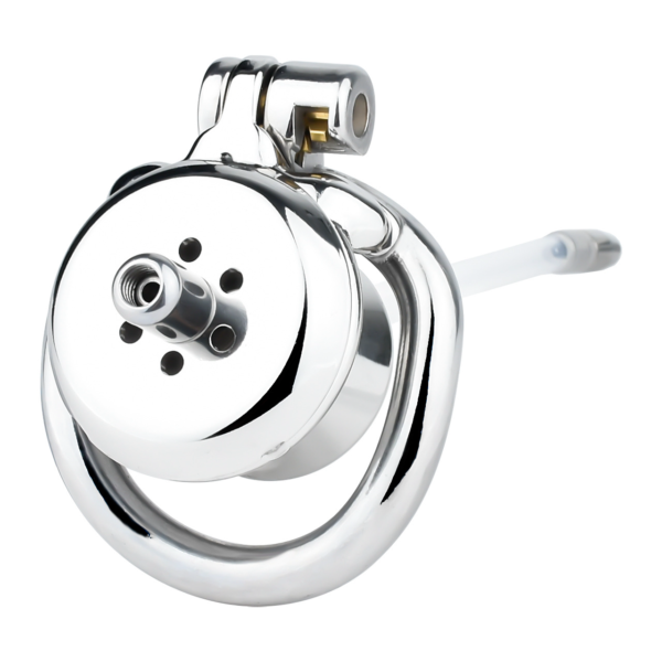 Sleek Inverted Chastity Cage with Removable Soft Silicone Catheter — image 5 Sleek Inverted Chastity Cage with Removable Soft Silicone Catheter — product image 5