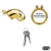 Gold Metal Classic Chastity Cage – S / M / L — product image 6