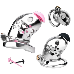 One-Piece Stainless Steel Goldfish Chastity Cage — image 1 One-Piece Stainless Steel Goldfish Chastity Cage — product image 1