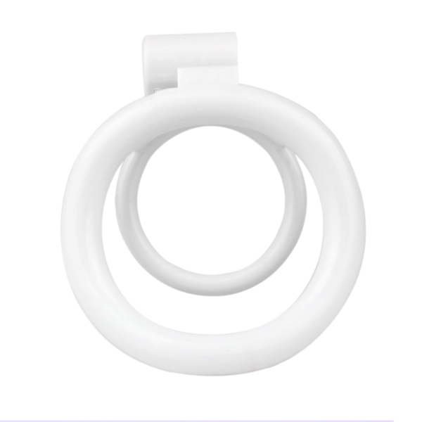 Lockable Resin Cock Ring Chastity Cage – Blue / Black / Pink / White — product image 21