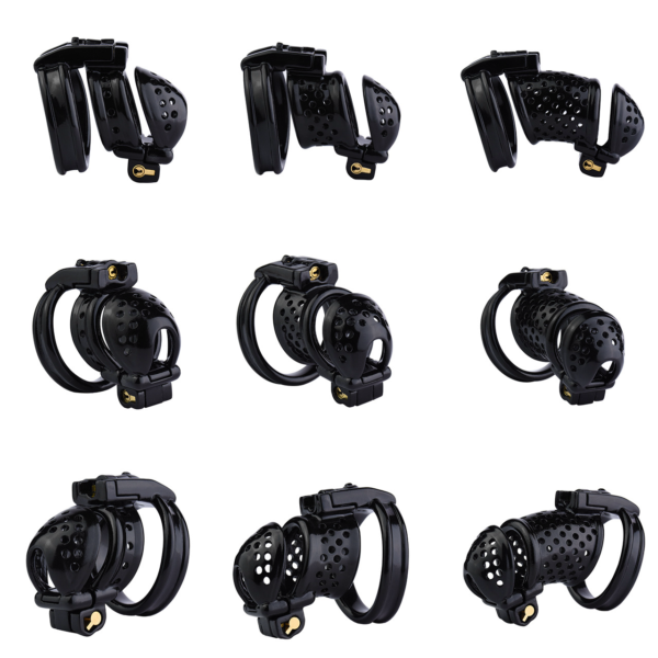 Dual-Lock 3D Printed Resin Chastity Cage with Removable Cap — product image 2