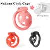 Small 3D Printed Sakura Chastity Cage — product image 13