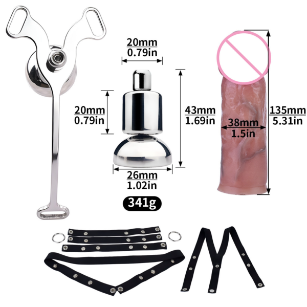 Micro Inverted Chastity Cage Belt with Realistic Silicone Dildo — product image 11