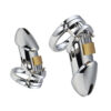 Matte Stainless Steel Chastity Cage – Long / Short Cage — product image 11