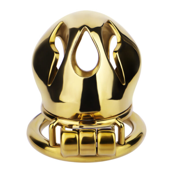 Gold Metal Classic Chastity Cage – S / M / L — product image 35